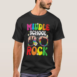 Middle School Rocks Team Middle School Teacher Gro T-Shirt