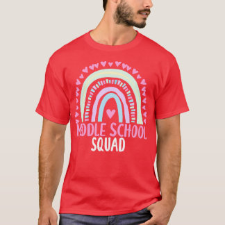 Middle School Squad Party Matching Womens Apprecia T-Shirt