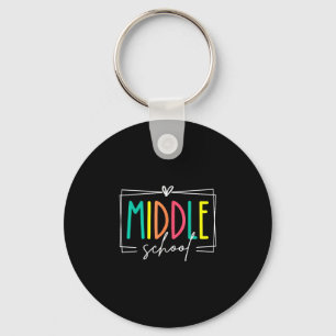 Middle school squad teacher dream team student key ring