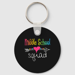 Middle School Squad Teacher Student Team Back To S Key Ring