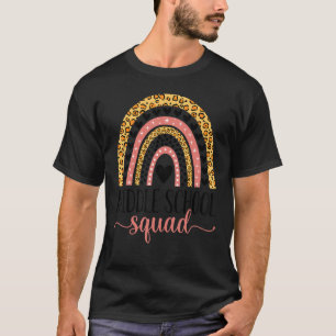 Middle School Squad Team Teacher Girls Boys Back T T-Shirt