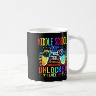 Middle School Unlocked Level Up Gamer Back To Scho Coffee Mug