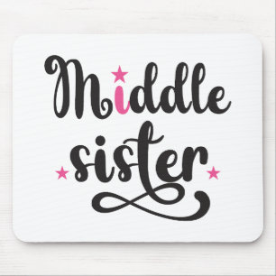 Middle Sister, Cute Stars Mouse Mat