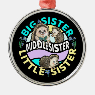 Middle Sister is a Big and Little Sister Metal Tree Decoration