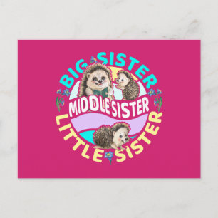 Middle Sister is a Big and Little Sister Postcard