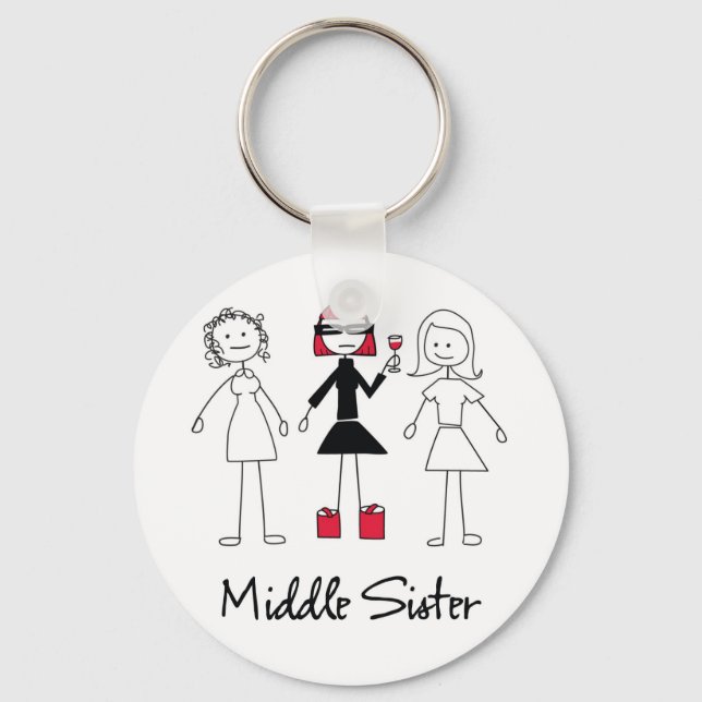 Middle Sister Keychain (Front)