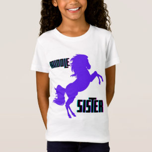 Middle Sister Purple Pony Rearing T-Shirt