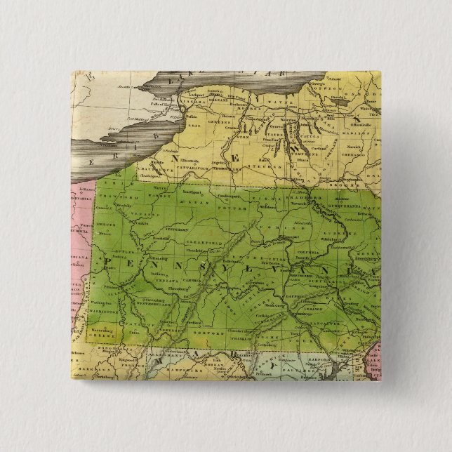 Middle States 2 15 Cm Square Badge (Front)