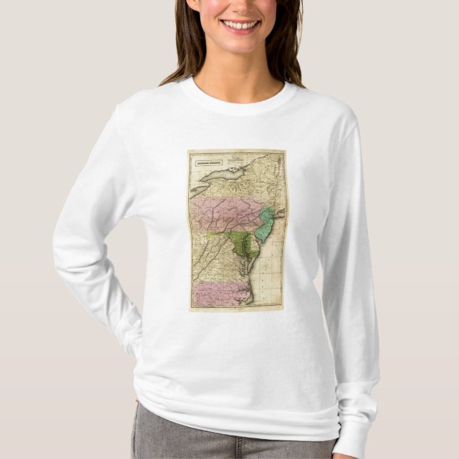Middle States Olney Map T-Shirt (Front)
