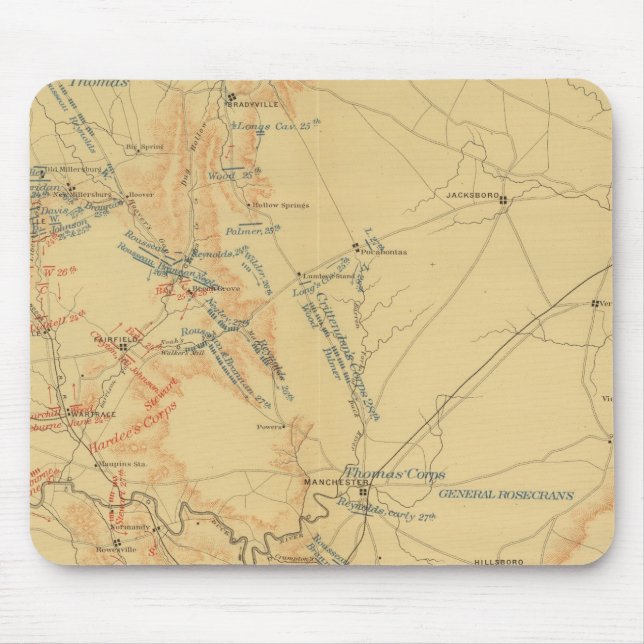 Middle Tennessee Campaign Mouse Mat (Front)