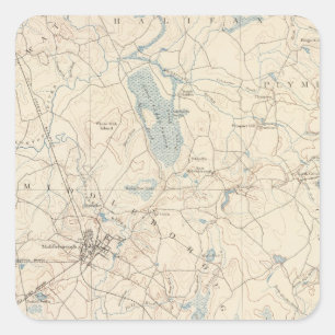 Middleborough, Massachusetts Square Sticker