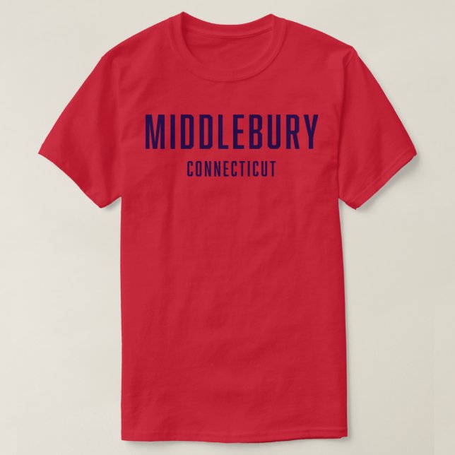 Middlebury Connecticut TShirt (Design Front)