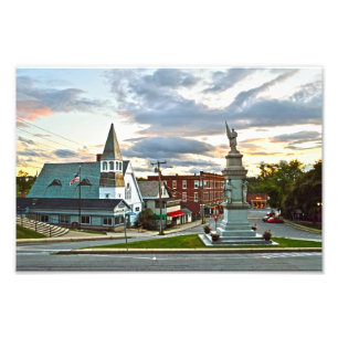 Middlebury, Vermont, at Sunset Photo Print