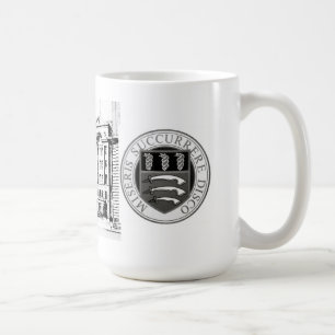 Middlesex Hospital Mug with B/W etching & badge