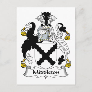 Middleton Family Crest Postcard
