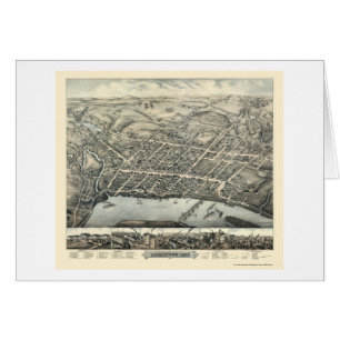 Middletown, CT Panoramic Map - 1877