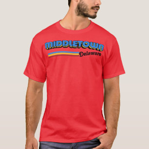 Middletown Delaware Retro Styled Design T-Shirt