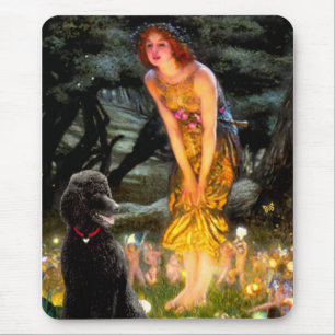 MidEve-Standard Black Poodle (T) Mouse Mat