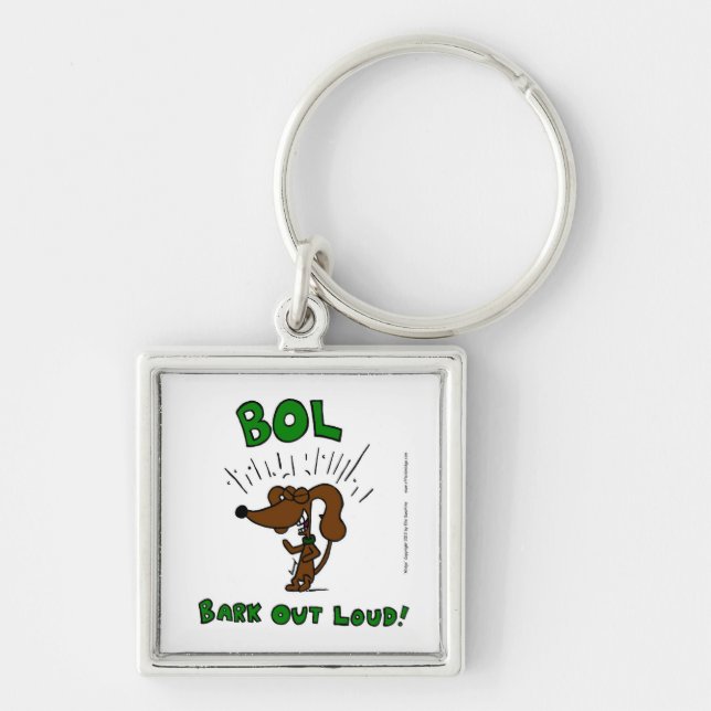 Midge "BOL Bark Out Loud" Keychain (Front)