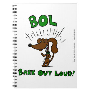 Midge "BOL: BARK OUT LOUD" Notebook