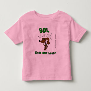 Midge "BOL Bark Out Loud" Toddler Ringer T-Shirt