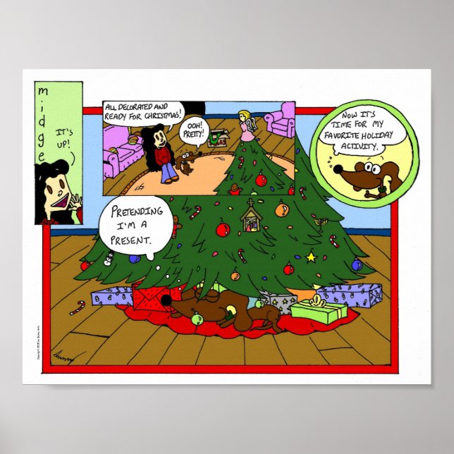 Midge "Christmas Tree Comic" Poster (Front)