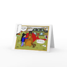 Midge Inflatable Turkey Thanksgiving Card