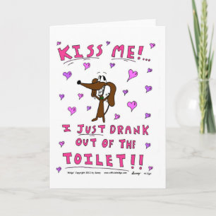 Midge 'KISS ME' Greeting Card