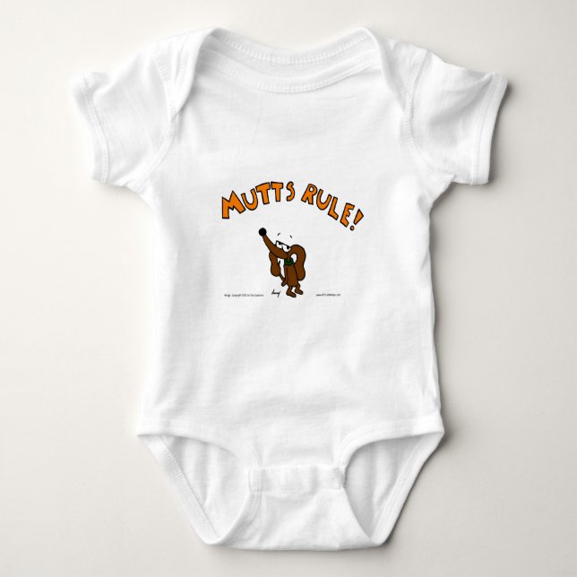 Midge MUTTS RULE Infant Creeper (Front)