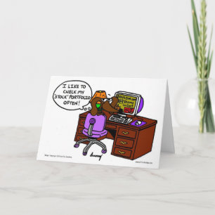 Midge Stock Portfolio Greeting Card