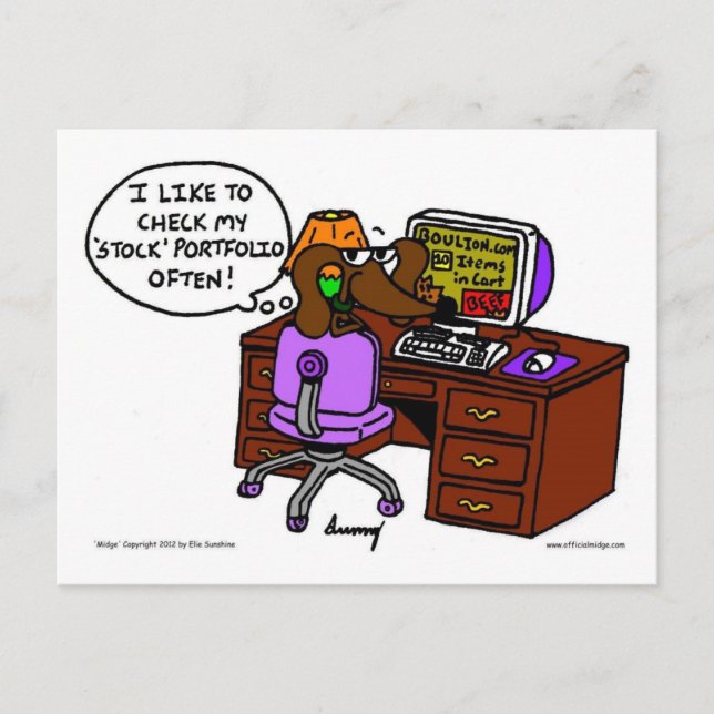 Midge Stock Portfolio Postcard (Front)