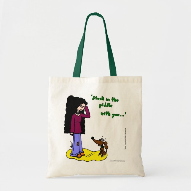 Midge "Stuck In The Piddle With You" Tote Bag (Front)