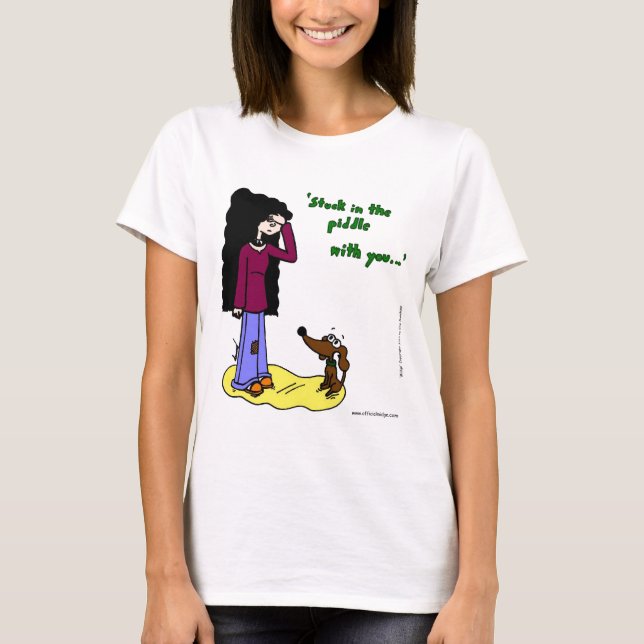 Midge "Stuck In The Piddle With You" Womens Tee (Front)