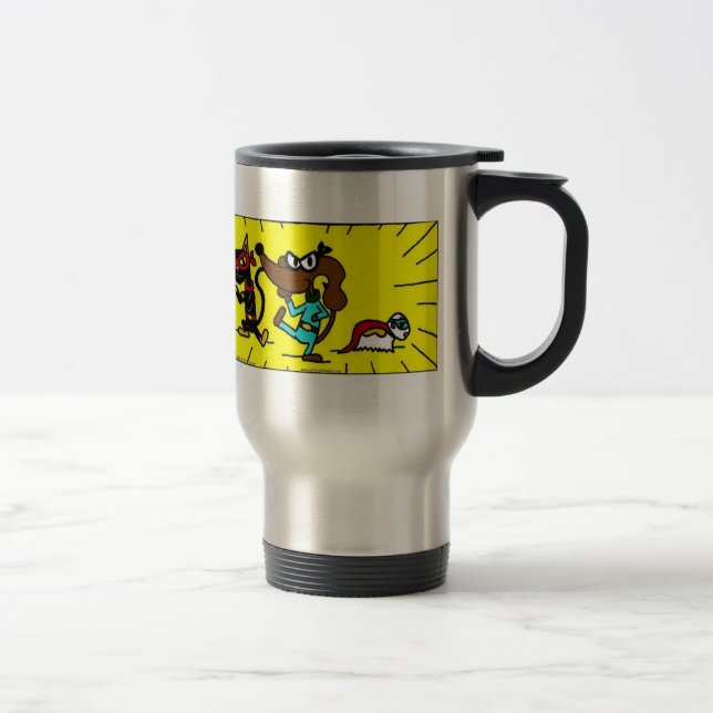 Midge Superhero Trio Travel Mug (Right)