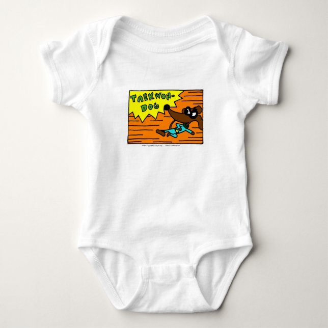 Midge "TAEKWON-DOG" Infant Creeper (Front)