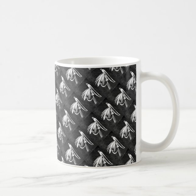 "Midge" Tiled Wet Fly Trout Fly Mug (Right)