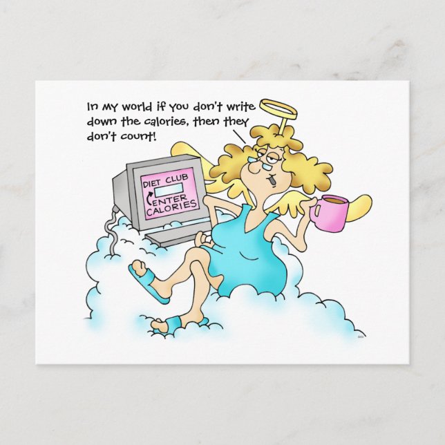 Midge's Diet Postcard #3 Food Journal (Front)