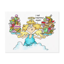 Midge's Diet Postcard #8 Balanced Meals