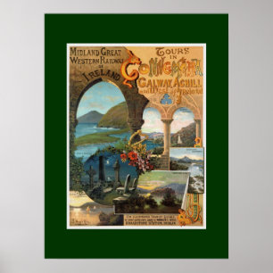 Midland Great Western Railway ~Ireland ~ Connemara Poster
