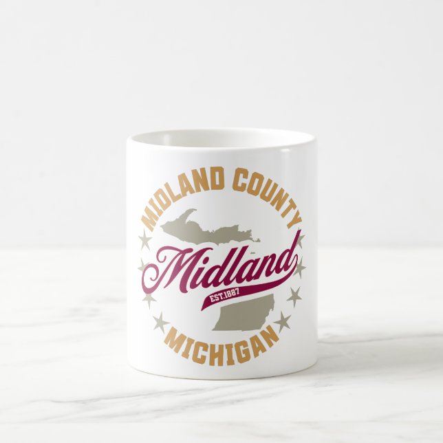 Midland,Michigan Coffee Mug (Center)