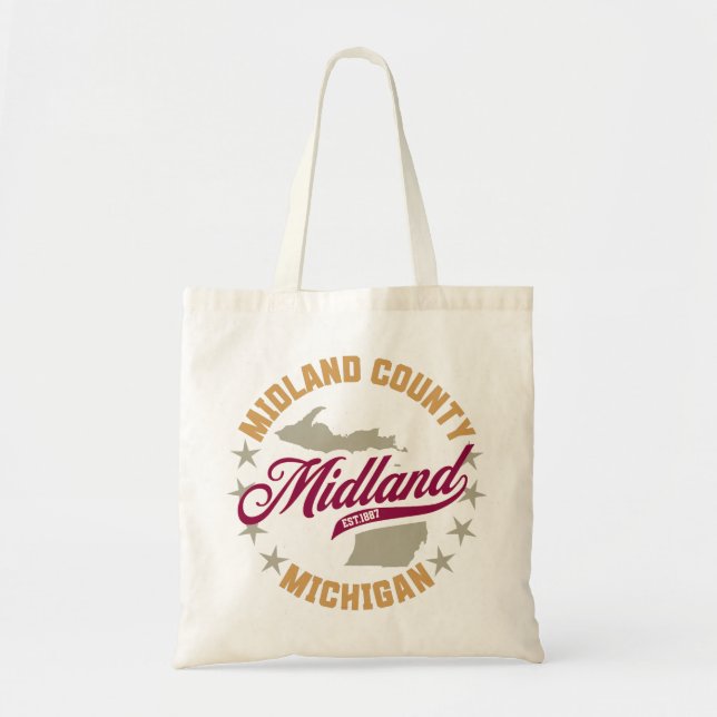 Midland,Michigan Tote Bag (Front)