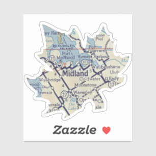 Midland ON Vintage Map