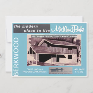 Midland Park House Model Collectable Card