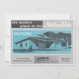 Midland Park House Model Collectable Card