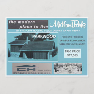 Midland Park House Model Collectable Card