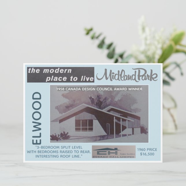 Midland Park House Model Collectable Card (Standing Front)