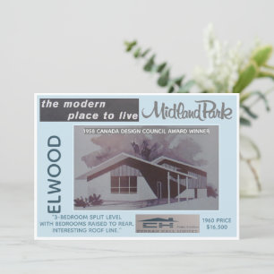 Midland Park House Model Collectable Card