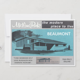 Midland Park House Model Collectable Card