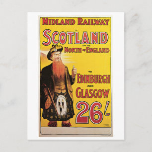 Midland Railway to Scotland Postcard
