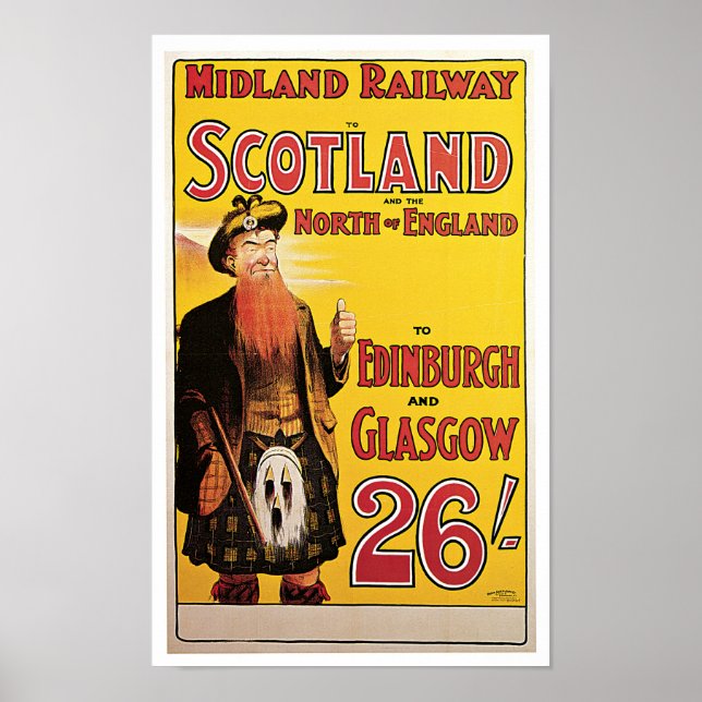 Midland Railway to Scotland Poster (Front)